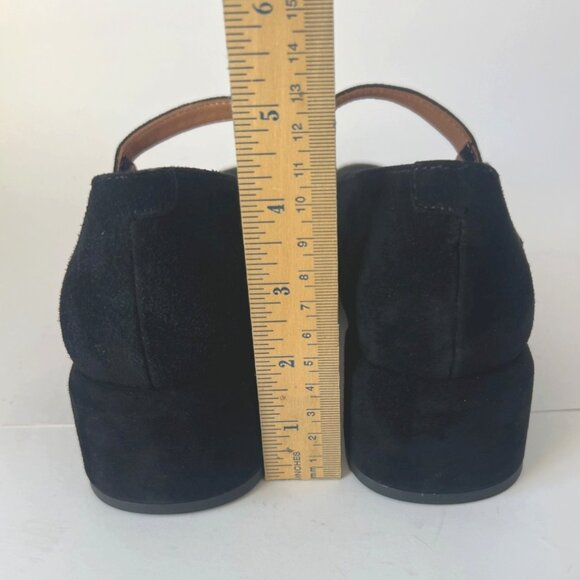 L’Amour Des Pieds Katriel Mary Jane Black Suede Women Block Heel Pumps Size 7.5 - Picture 8 of 12